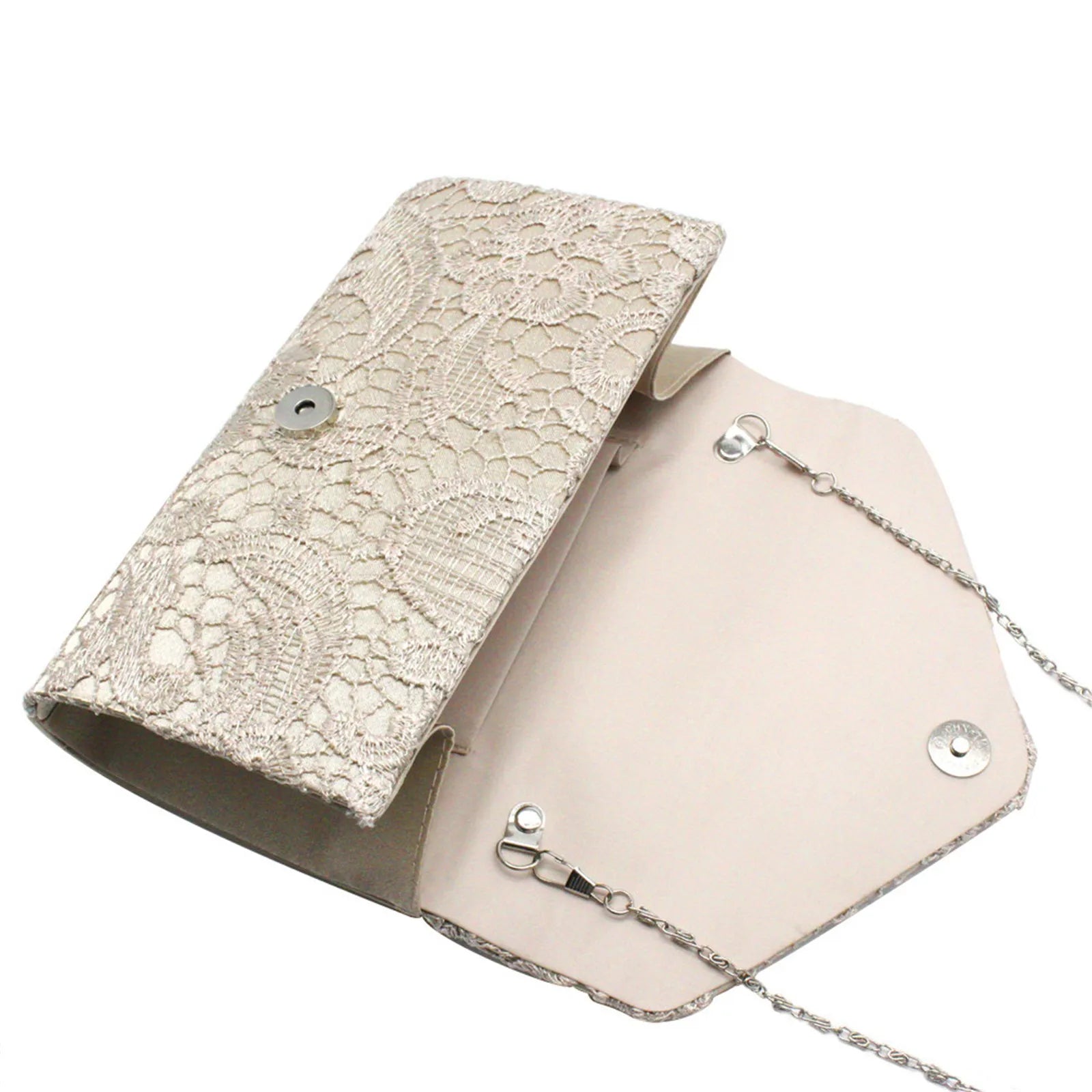 Elegant Black Lace Evening Clutch