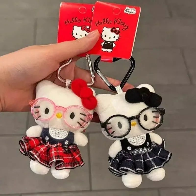 Plaid Hello Kitty Keychain Set