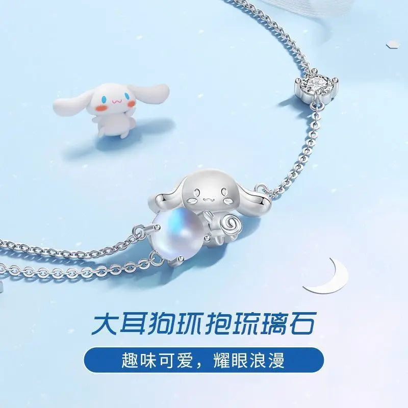Dainty Silver Cinnamoroll Meteor Bracelet