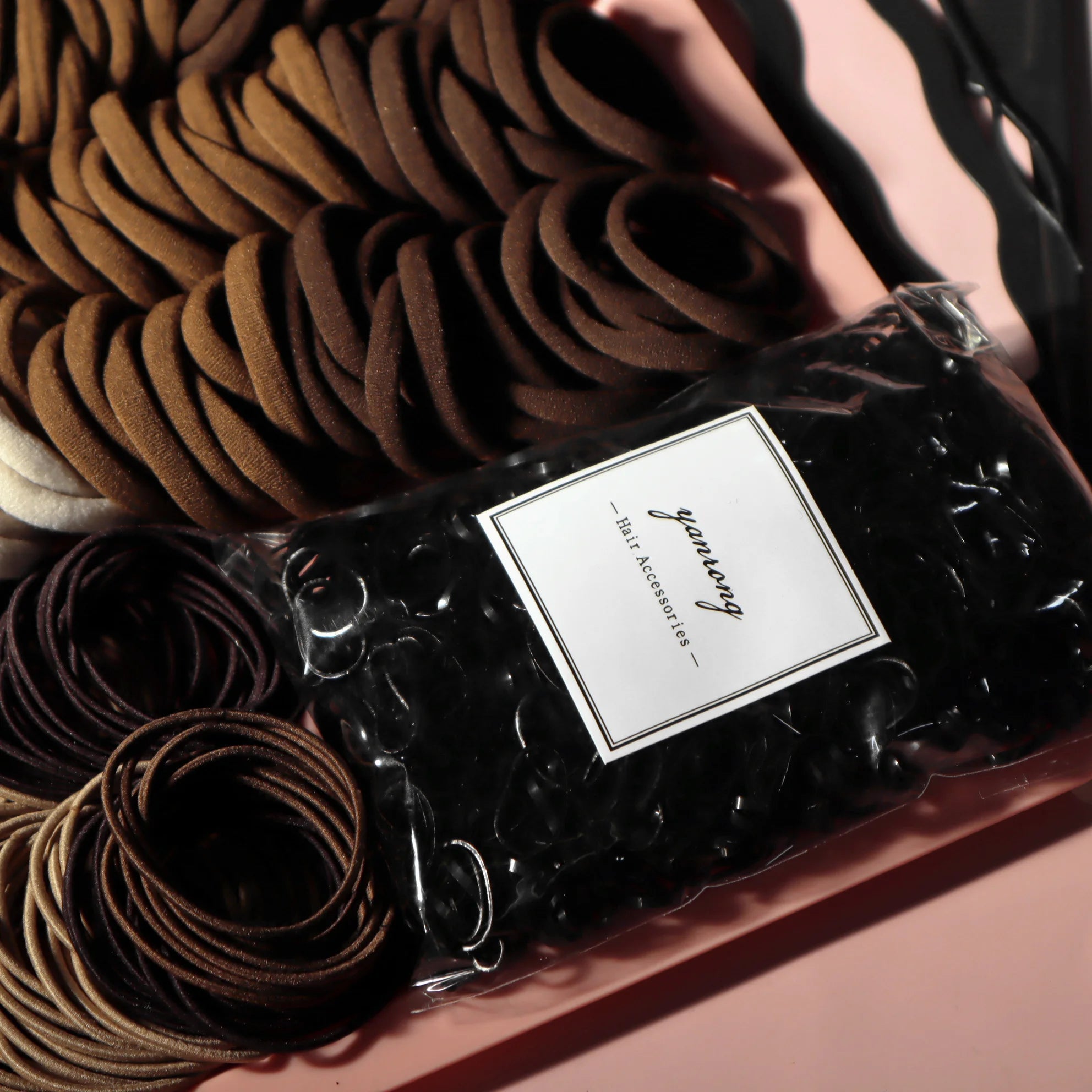 Bulk Elastic & Scrunchie Kit (Neutral Shades)