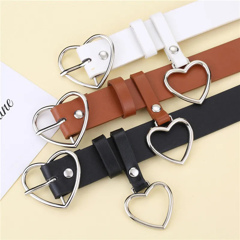 Heart Buckle Statement Belt