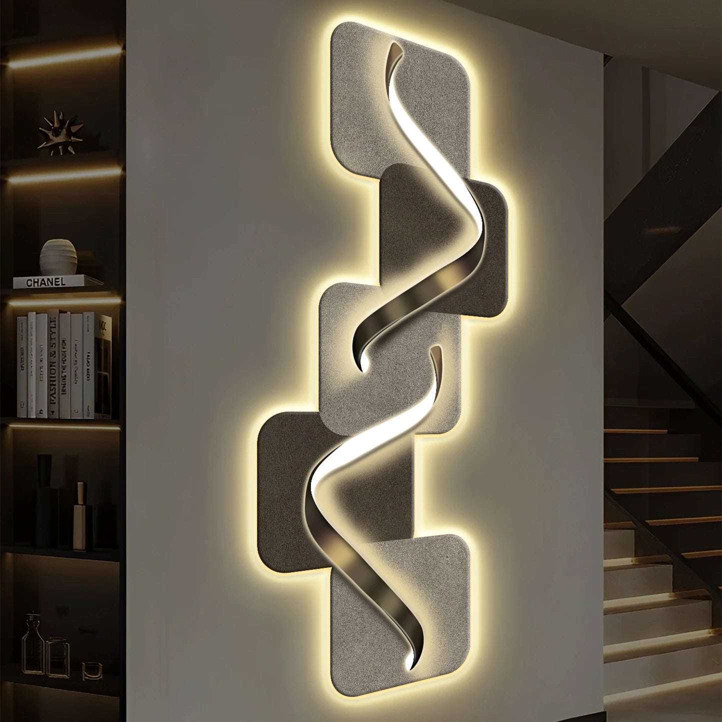 Luxury Abstract LED Wall Sconce