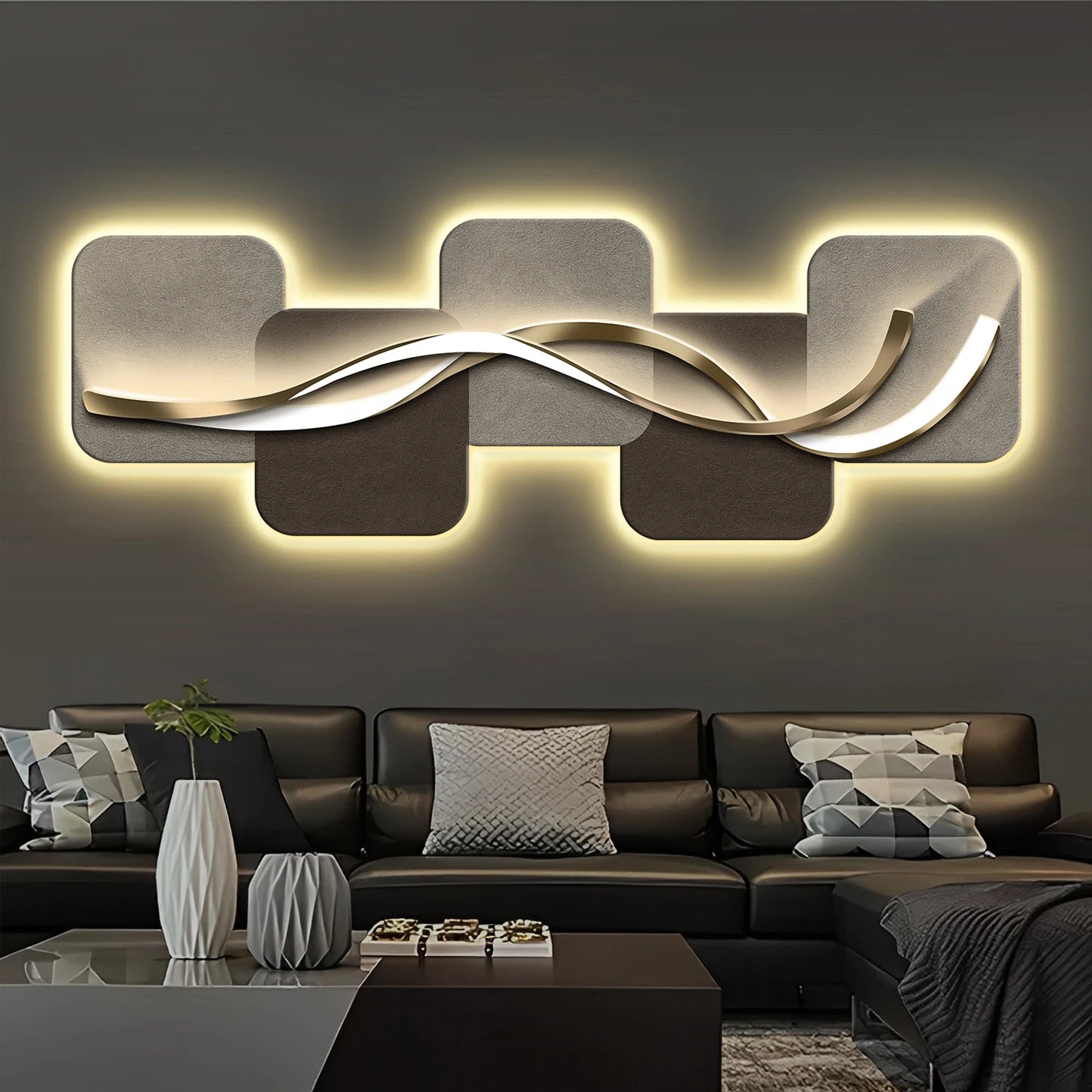Luxury Abstract LED Wall Sconce
