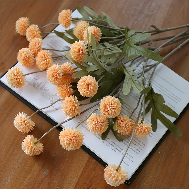Artificial Dandelion/Pom Pom Flower Bouquet Details