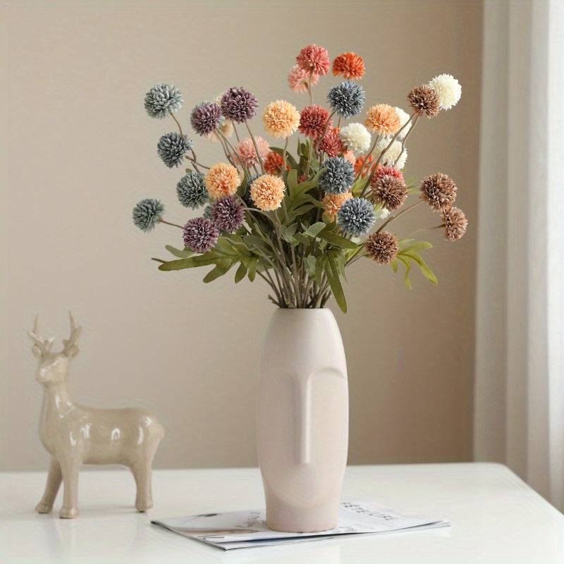Artificial Dandelion/Pom Pom Flower Bouquet Details